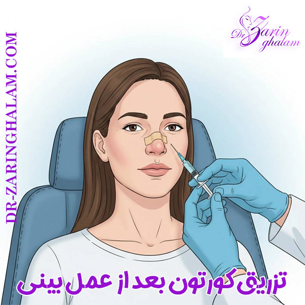 تزریق کورتون به بینی بعد از عمل - دکتر زرین قلم